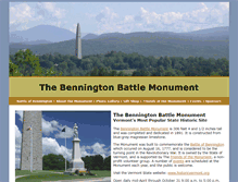 Tablet Screenshot of benningtonbattlemonument.com